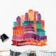 Colorful Watercolor Washington Dc Wall Decal