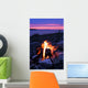Campfire on the Lake Wall Mural