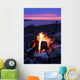 Campfire on the Lake Wall Mural