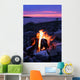 Campfire on the Lake Wall Mural