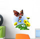 Fairy with Zinnias Wall Decal