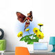 Fairy with Zinnias Wall Decal