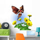 Fairy with Zinnias Wall Decal