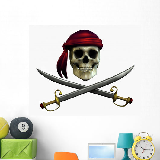 Pirate Skull Wall Decal
