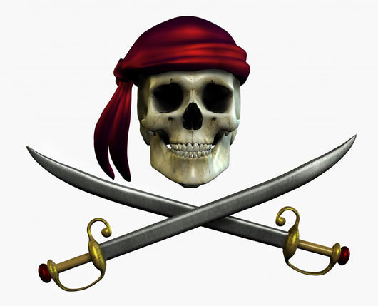 Pirate Skull Wall Decal