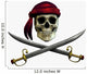 Pirate Skull Wall Decal