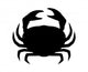 Silhouette Crab Wall Decal