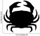 Silhouette Crab Wall Decal