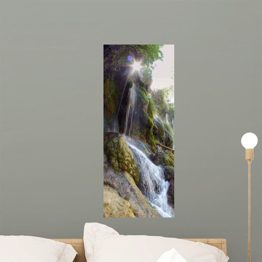 Waterfall Paradise Wall Decal Panoramic Wall Decal