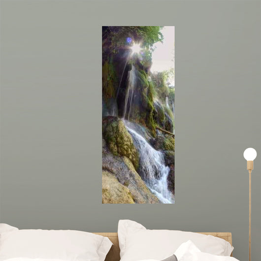 Waterfall Paradise Wall Decal Panoramic Wall Decal