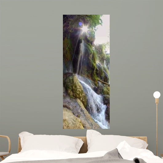 Waterfall Paradise Wall Decal Panoramic Wall Decal