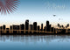 Miami Skyline Wall Decal