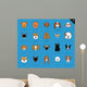 Dog Faces Stroke Icon Wall Decal