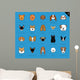 Dog Faces Stroke Icon Wall Decal