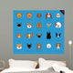 Dog Faces Stroke Icon Wall Decal