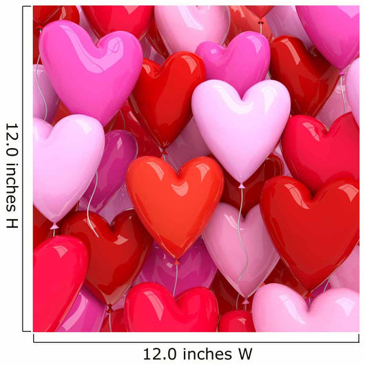 Red and Pink Balloons Wall Decal