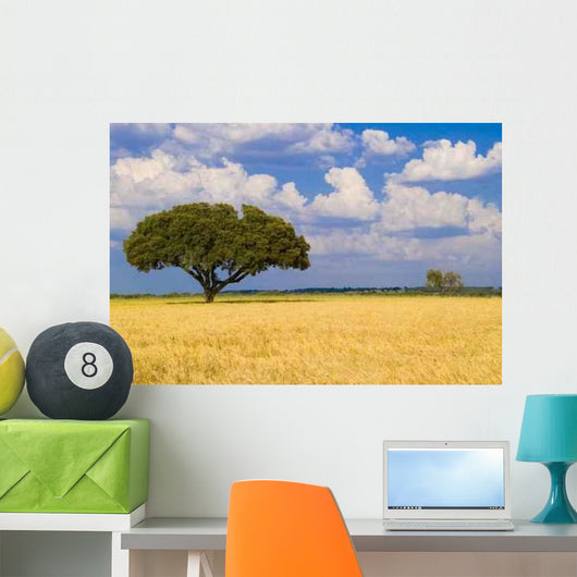 Blue Sky with Yellow Wall Decal