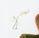 White Orchids Vase White Wall Decal