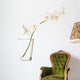 White Orchids Vase White Wall Decal