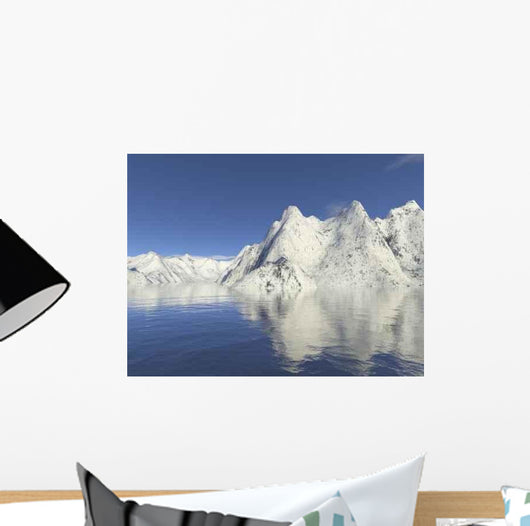 Mountain Snow and Water Wall Decal
