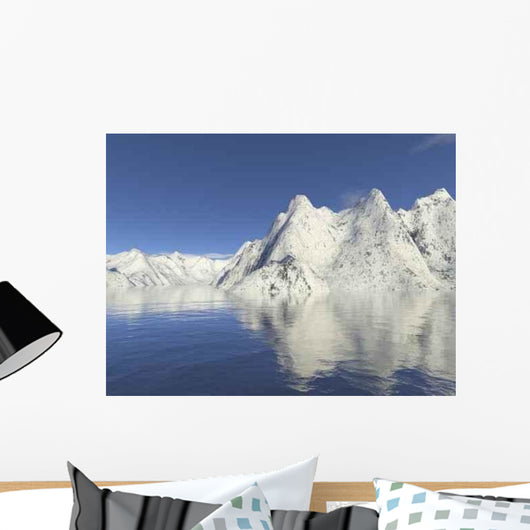 Mountain Snow and Water Wall Decal