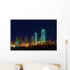 Dallas Texas Skyline Lit Wall Decal