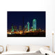 Dallas Texas Skyline Lit Wall Decal