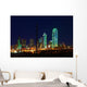 Dallas Texas Skyline Lit Wall Decal