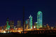 Dallas Texas Skyline Lit Wall Decal