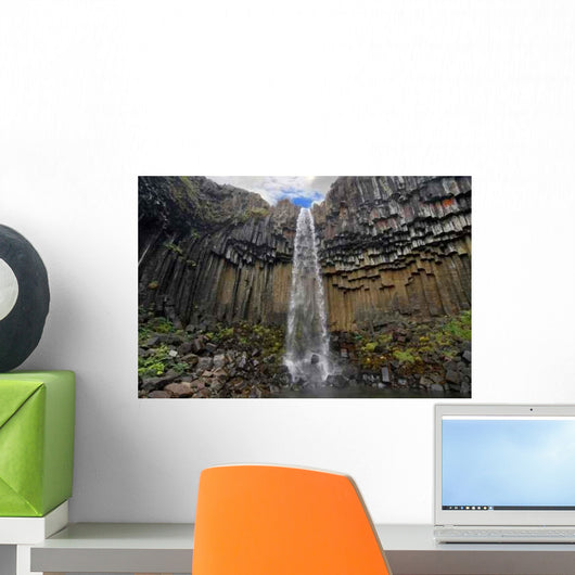 Black Waterfall Wall Decal