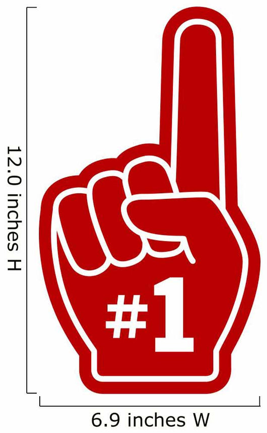 Number 1 One Wall Decal