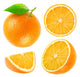 Whole and Cut Oranges Wall Stickers