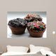 Sweet Chocolate Cupcakes Wall Decal