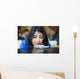 Closeup Portrait Desperate Woman Wall Decal