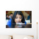 Closeup Portrait Desperate Woman Wall Decal