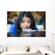 Closeup Portrait Desperate Woman Wall Decal