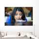 Closeup Portrait Desperate Woman Wall Decal