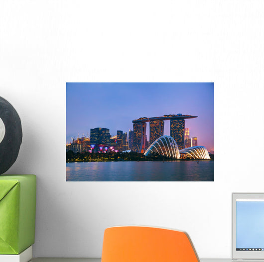 Singapore Financial District Wall Decal