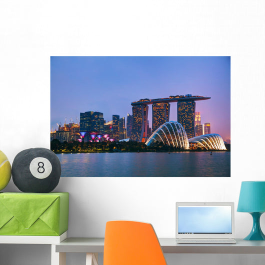 Singapore Financial District Wall Decal