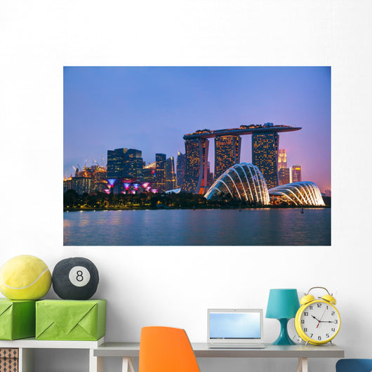 Singapore Financial District Wall Decal