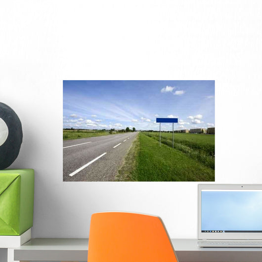Country Highway and Blank Wall Decal