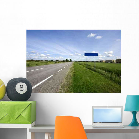 Country Highway and Blank Wall Decal