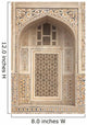 Ornate Marble Mughal Tomb Wall Decal