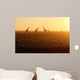 Herd Giraffes Sunrise Wall Decal Design 2