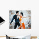 Tango Dancers Digital Painting Wall Decal