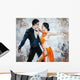 Tango Dancers Digital Painting Wall Decal