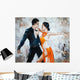 Tango Dancers Digital Painting Wall Decal