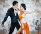 Tango Dancers Digital Painting Wall Decal