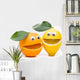Laughing Orange and Lemon Wall Decal