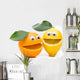 Laughing Orange and Lemon Wall Decal